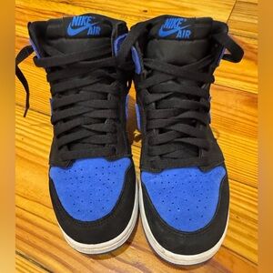 Nike Air Jordan 1 Retro High OG GS 'Royal Reimagined' size 6Y; Blue/Black